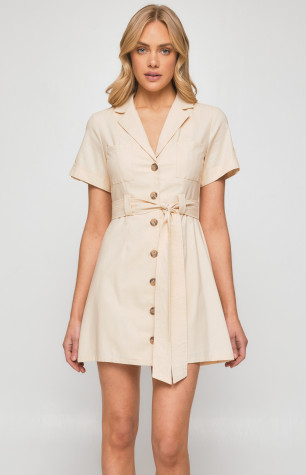 Military style shirt outlet dress