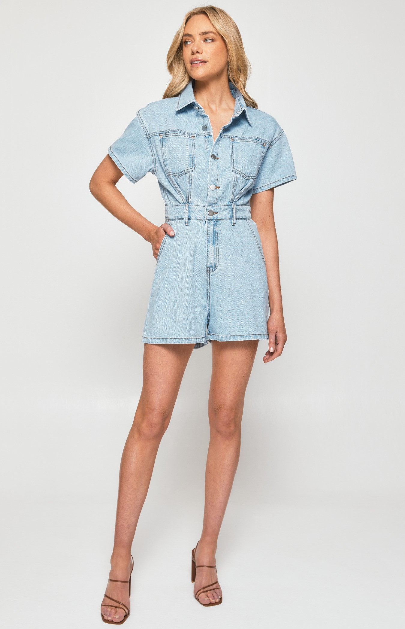 Denim 2024 short playsuit