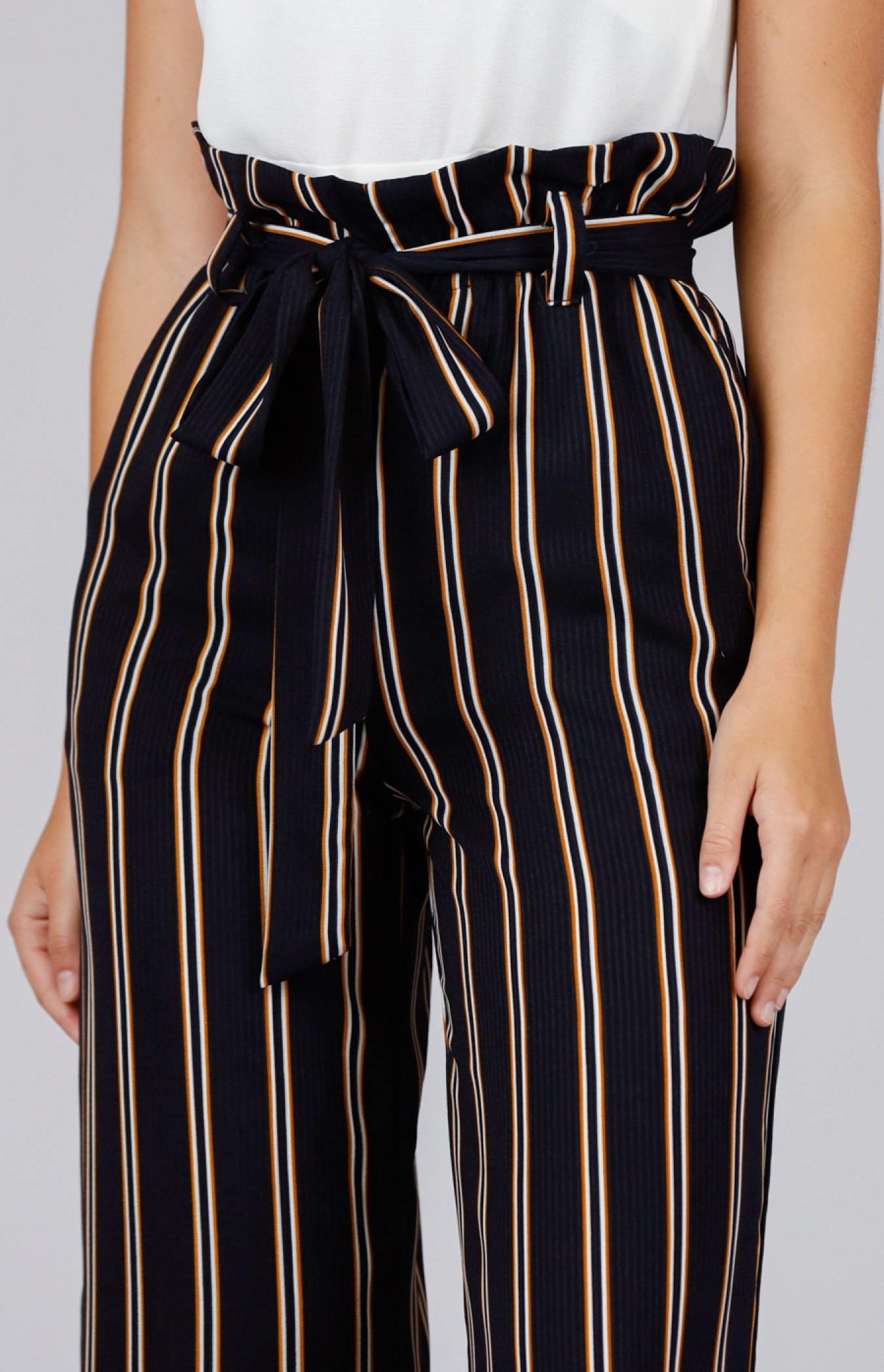 Stripe high waist store pants