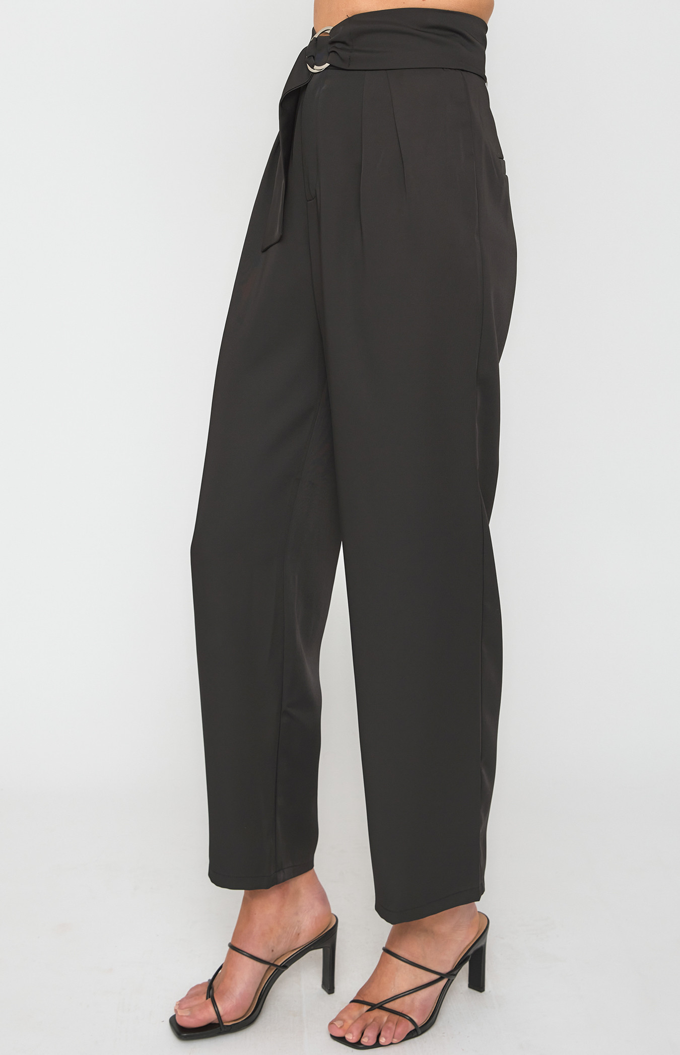 PLEATED PANTS WITH BELT-View all-PANTS-WOMAN