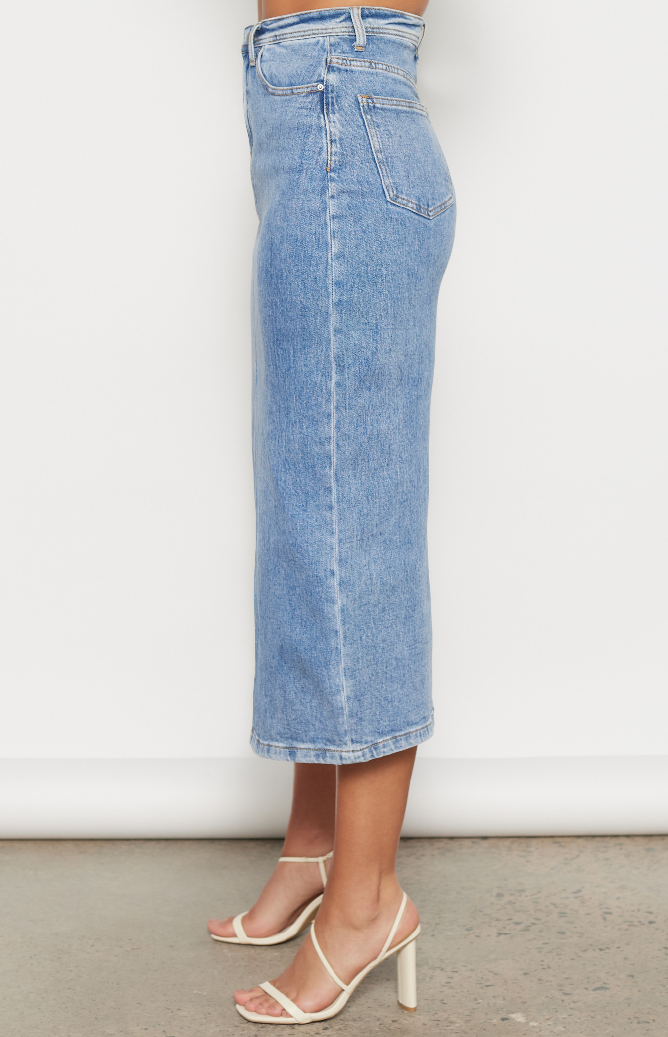 High waisted shop denim skirt australia